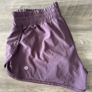 Purple lululemon athletic shorts